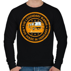 PRINTFASHION the legendary ikarus bus made in hungary - Férfi pulóver - Fekete