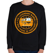 PRINTFASHION the legendary ikarus bus made in hungary - Gyerek pulóver - Fekete gyerek pulóver, kardigán