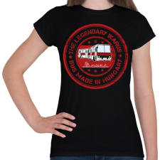 PRINTFASHION the legendary ikarus bus made in hungary - Női póló - Fekete női póló