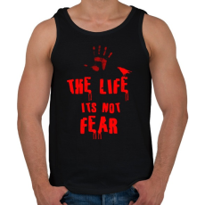 PRINTFASHION the life its not fear - Férfi atléta - Fekete