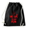 PRINTFASHION the life its not fear - Sportzsák, Tornazsák - Fekete