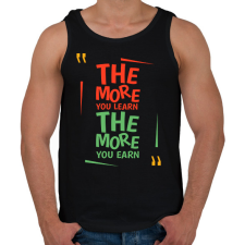 PRINTFASHION The More - Férfi atléta - Fekete atléta, trikó