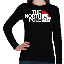 PRINTFASHION The north pole - Márka paródia - Női hosszú ujjú póló - Fekete női póló