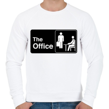 PRINTFASHION The Office - Férfi pulóver - Fehér férfi pulóver, kardigán
