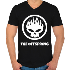 PRINTFASHION THE OFFSPRING 2 - Férfi V-nyakú póló - Fekete férfi póló