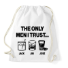 PRINTFASHION The only men I trust...Jack, Jim, Jose - Sportzsák, Tornazsák - Fehér