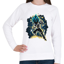 PRINTFASHION The Prince Saiyan - Női pulóver - Fehér női pulóver, kardigán