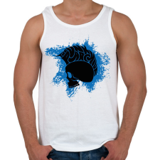 PRINTFASHION The punk archive - Férfi atléta - Fehér atléta, trikó