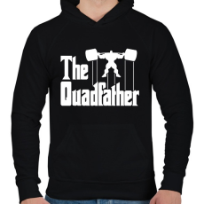 PRINTFASHION The quadfather - Férfi kapucnis pulóver - Fekete