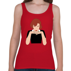 PRINTFASHION The Queen's Gambit - Női atléta - Cseresznyepiros