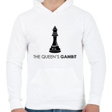 PRINTFASHION The Queen’s Gambit sorozat - Férfi kapucnis pulóver - Fehér