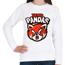 PRINTFASHION The Red Pandas - Női pulóver - Fehér női pulóver, kardigán