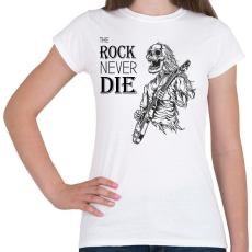 PRINTFASHION The rock never die - Női póló - Fehér