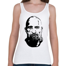 PRINTFASHION The Rock - Női atléta - Fehér női trikó