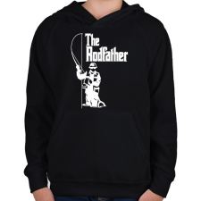 PRINTFASHION The Rodfather - Gyerek kapucnis pulóver - Fekete gyerek pulóver, kardigán