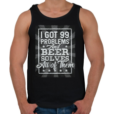 PRINTFASHION The solution - Férfi atléta - Fekete