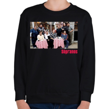 PRINTFASHION The Sopranos Cast - Gyerek pulóver - Fekete gyerek pulóver, kardigán