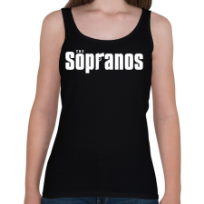 PRINTFASHION The Sopranos - Női atléta - Fekete női trikó