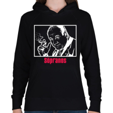 PRINTFASHION The Sopranos - Női kapucnis pulóver - Fekete női pulóver, kardigán