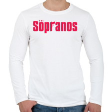 PRINTFASHION The Sopranos Original - Férfi hosszú ujjú póló - Fehér férfi póló