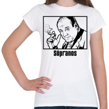 PRINTFASHION The Sopranos Tony - Női póló - Fehér női póló