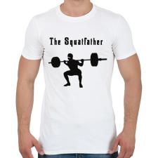 PRINTFASHION The squatfather - Férfi póló - Fehér férfi póló
