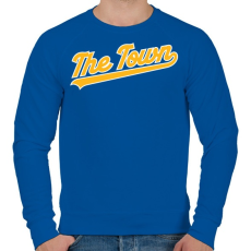 PRINTFASHION The town - Férfi pulóver - Királykék
