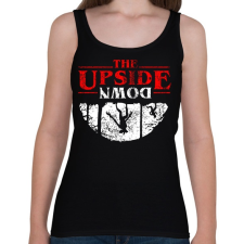 PRINTFASHION the upside down - Női atléta - Fekete női trikó