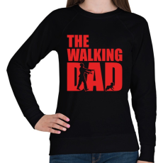 PRINTFASHION The walking dad - Női pulóver - Fekete