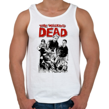 PRINTFASHION The Walking Dead - Férfi atléta - Fehér atléta, trikó