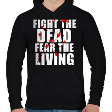 PRINTFASHION The Walking Dead - Férfi kapucnis pulóver - Fekete