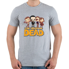 PRINTFASHION The Walking Dead - Férfi póló - Sport szürke