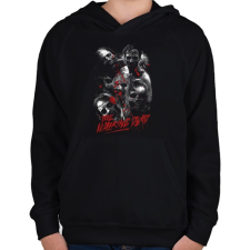 PRINTFASHION The walking dead - Gyerek kapucnis pulóver - Fekete gyerek pulóver, kardigán