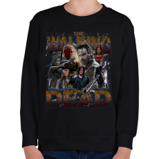 PRINTFASHION The Walking Dead vintage - Gyerek pulóver - Fekete