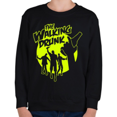 PRINTFASHION The Walking Drunk - Gyerek pulóver - Fekete