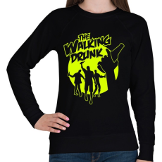 PRINTFASHION The Walking Drunk - Női pulóver - Fekete