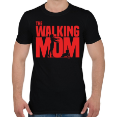 PRINTFASHION The Walking Mom - Férfi póló - Fekete