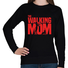 PRINTFASHION The Walking Mom - Női pulóver - Fekete