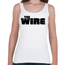 PRINTFASHION The Wire - Női atléta - Fehér női trikó
