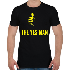 PRINTFASHION THE YES MAN - Férfi póló - Fekete férfi póló