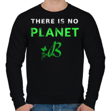 PRINTFASHION THERE IS NO PLANET B - Férfi pulóver - Fekete férfi pulóver, kardigán