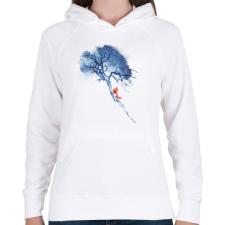 PRINTFASHION There's no way back - Női kapucnis pulóver - Fehér női pulóver, kardigán