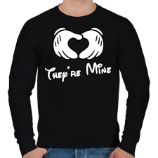 PRINTFASHION They are mine - Férfi pulóver - Fekete férfi pulóver, kardigán
