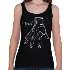 PRINTFASHION "Thing" - Női atléta - Fekete női trikó