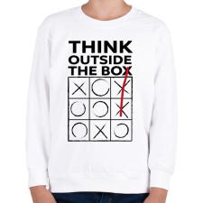 PRINTFASHION Think outside the BOX! - Gyerek pulóver - Fehér gyerek pulóver, kardigán