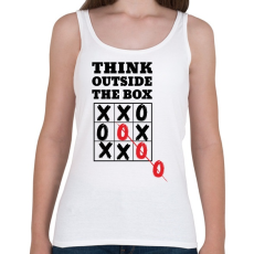 PRINTFASHION Think outside the box! - Női atléta - Fehér