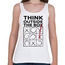 PRINTFASHION Think outside the BOX! - Női atléta - Fehér női trikó