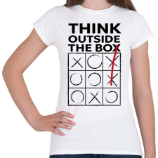 PRINTFASHION Think outside the BOX! - Női póló - Fehér női póló