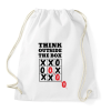 PRINTFASHION Think outside the box! - Sportzsák, Tornazsák - Fehér