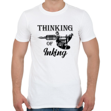 PRINTFASHION Thinking of inking - Férfi póló - Fehér férfi póló